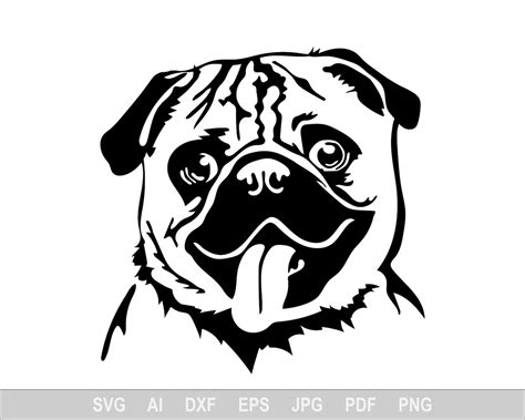 Download Free Dog Mom Pug SVG PNG EPS DXF Cutting Files Crafts